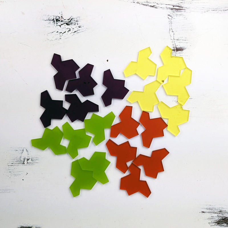 Einstein "The Hat" Aperiodic Puzzle Tiles - set of 5