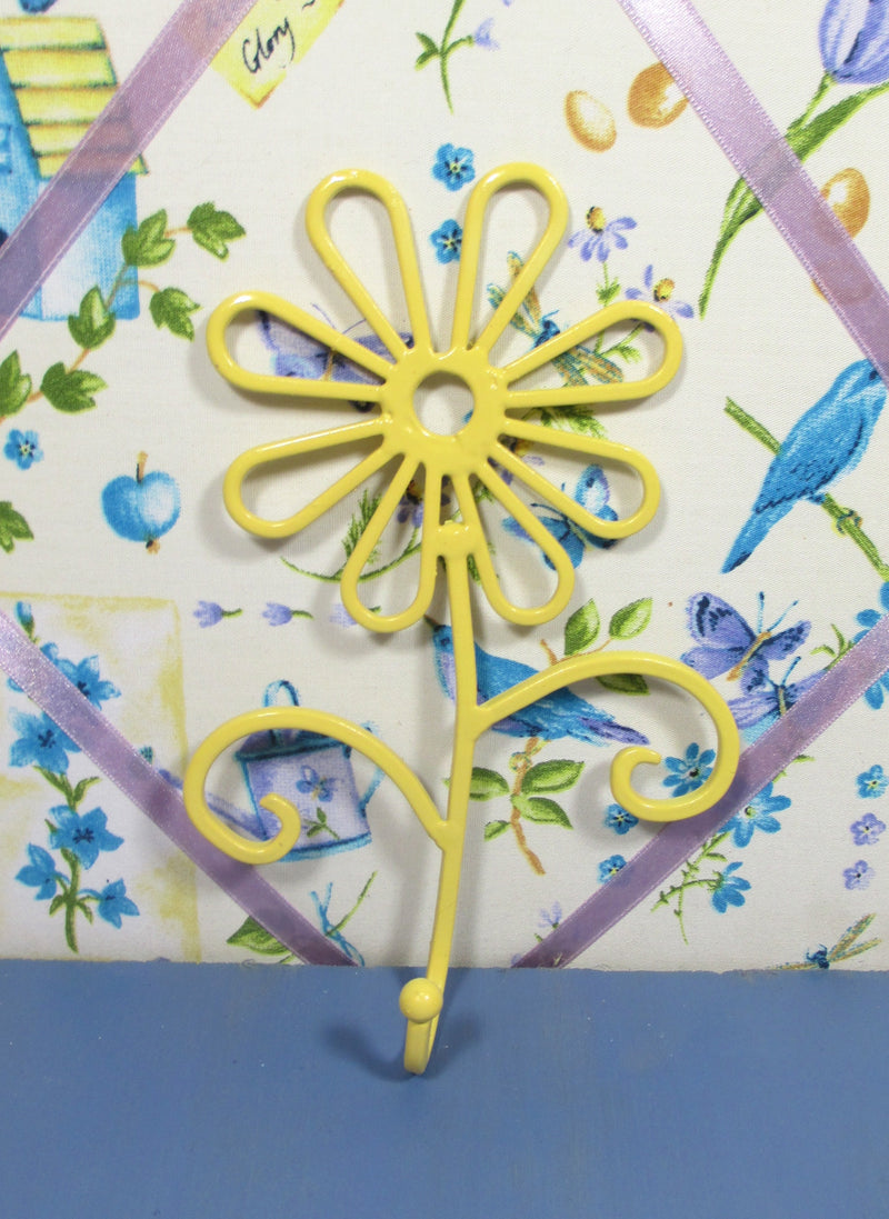 Flower Wall Hook Metal Shabby Chic