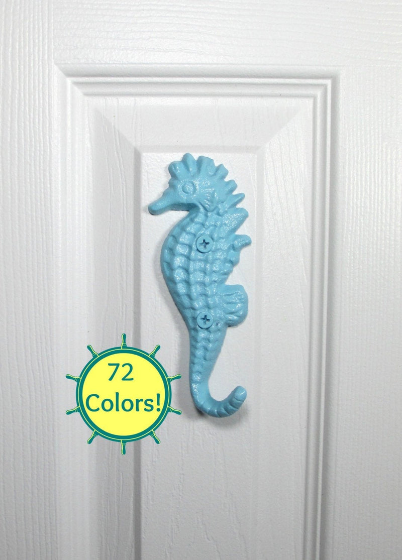 Seahorse Wall Hook Cast Iron