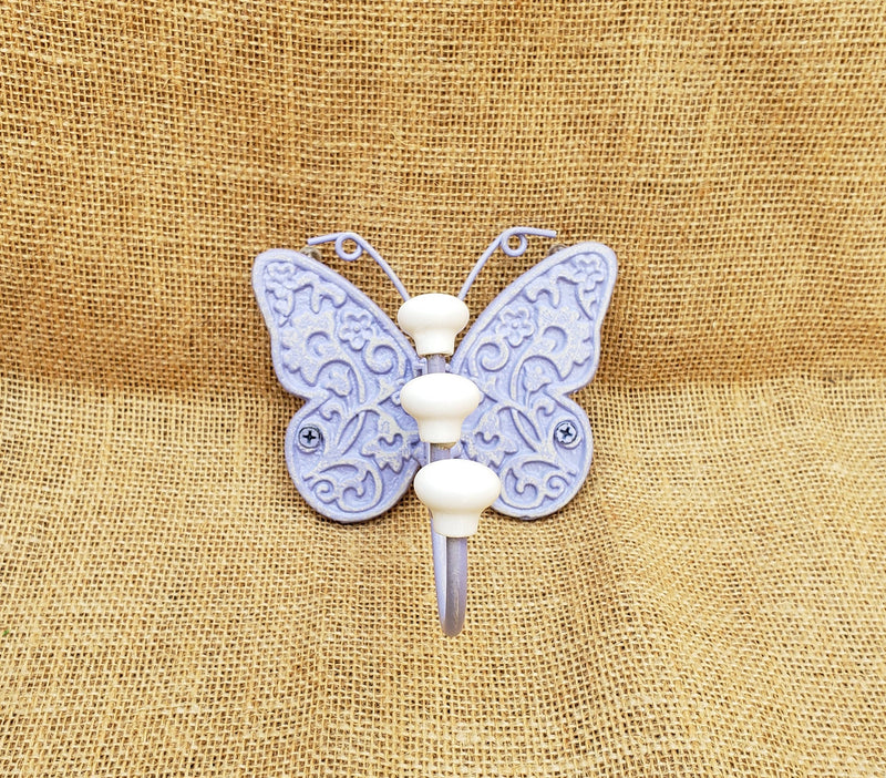 Butterfly Swivel Swing Triple Hook Home Decor for Jewelry and Clothes