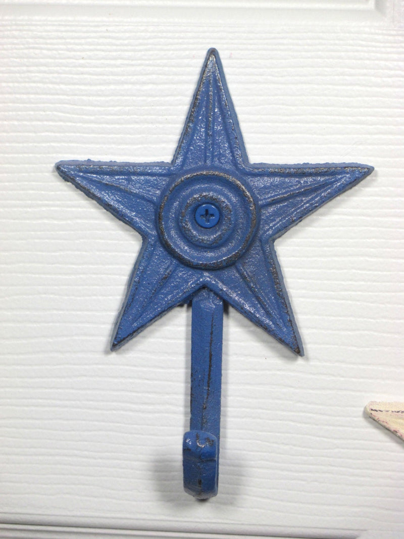 Star Wall Hanger Hooks Set of 3 Cast Iron Shabby Chic