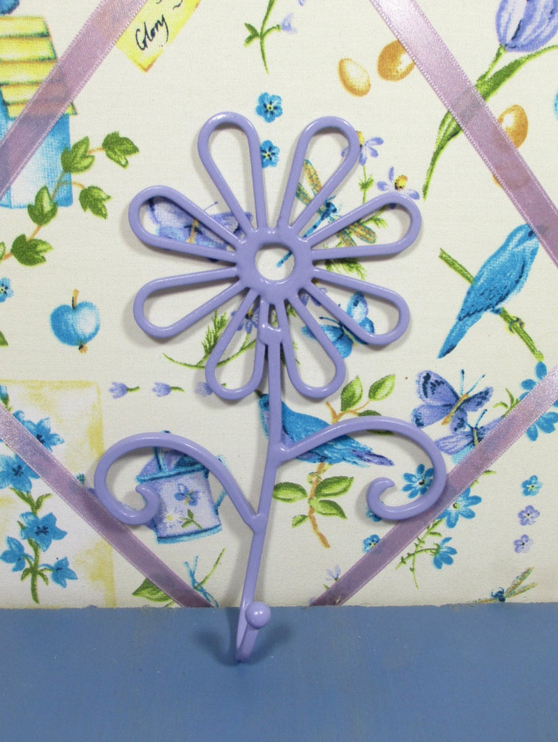 Flower Wall Hook Metal Shabby Chic