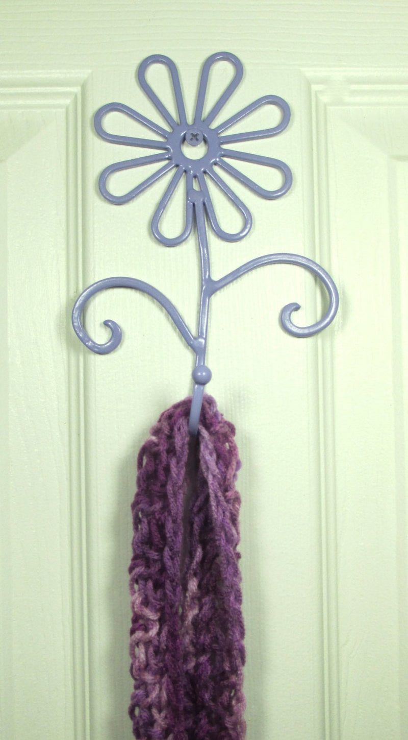 Flower Wall Hook Metal Shabby Chic