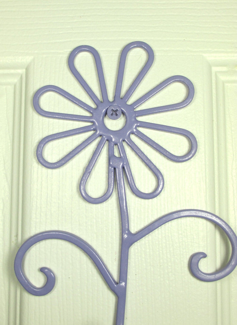 Flower Wall Hook Metal Shabby Chic