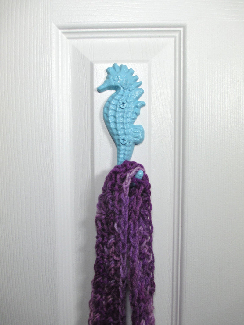 Seahorse Wall Hook Cast Iron