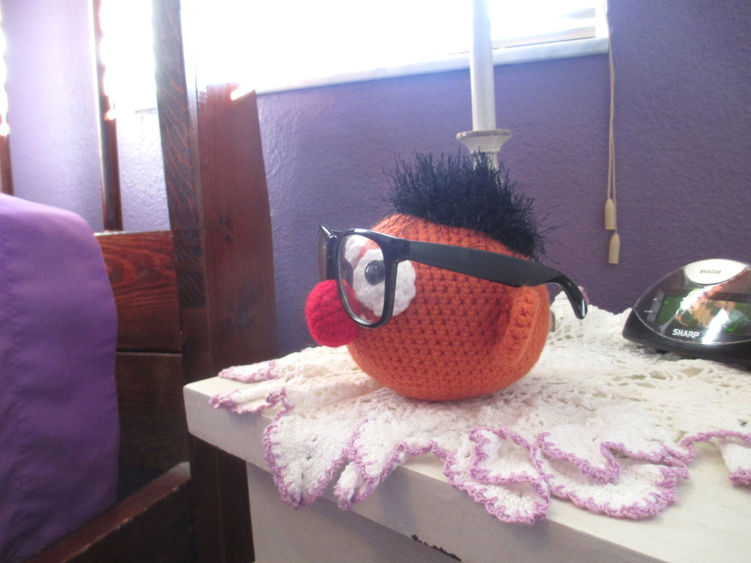 HOW TO - Crocheted Muppet Eyeglass Holder - Make