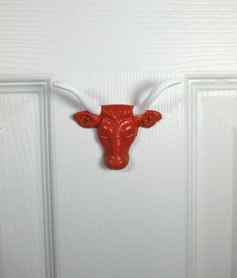 Longhorn Bull Cow Cast Iron Wall Hook